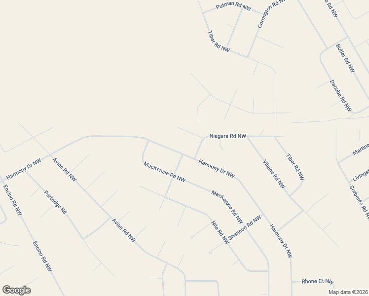 map of restaurants, bars, coffee shops, grocery stores, and more near Harmony Drive Northwest in Rio Rancho