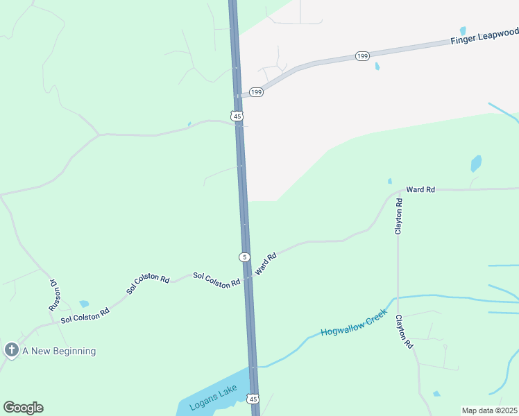 map of restaurants, bars, coffee shops, grocery stores, and more near 12849 U.S. 45 in Finger