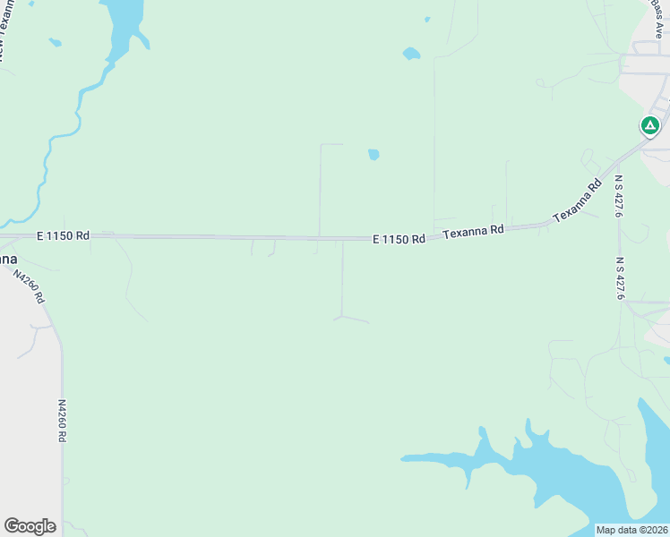 map of restaurants, bars, coffee shops, grocery stores, and more near 426544 E1150 Road in Checotah