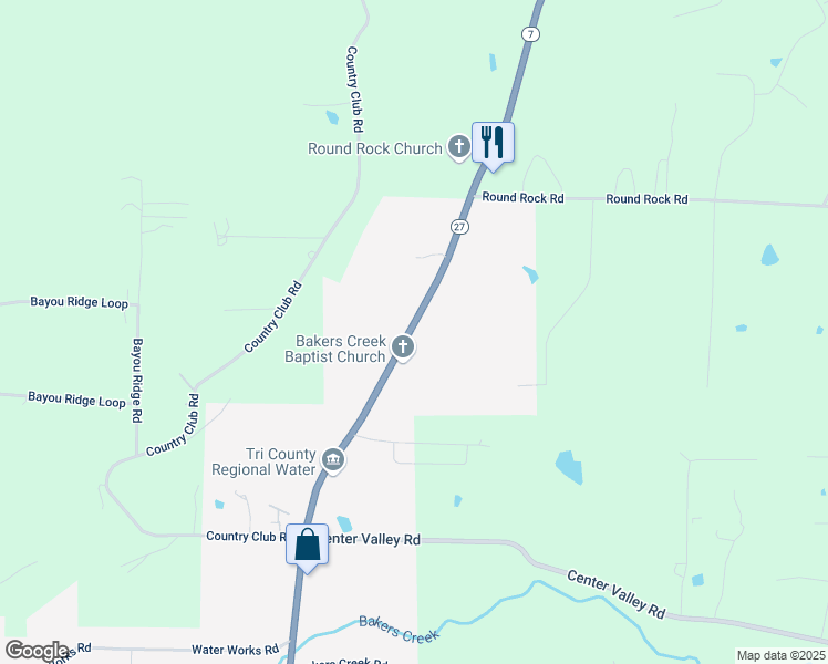map of restaurants, bars, coffee shops, grocery stores, and more near 5642 North Arkansas Avenue in Russellville