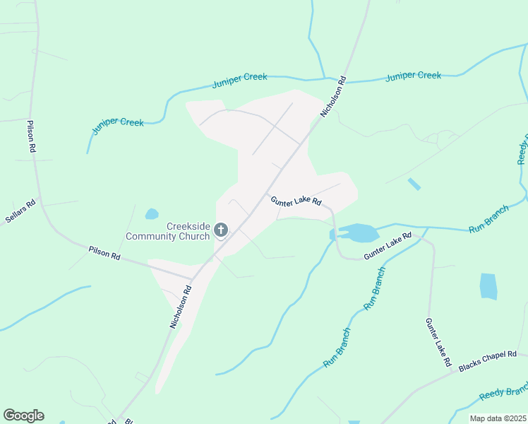 map of restaurants, bars, coffee shops, grocery stores, and more near 2103 Nicholson Road in Sanford