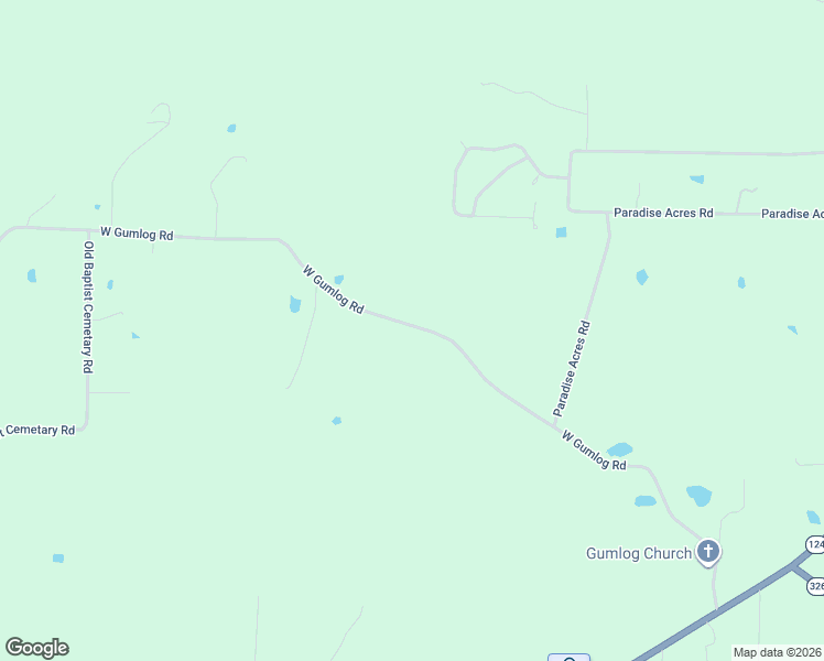 map of restaurants, bars, coffee shops, grocery stores, and more near West Gumlog Road in Russellville