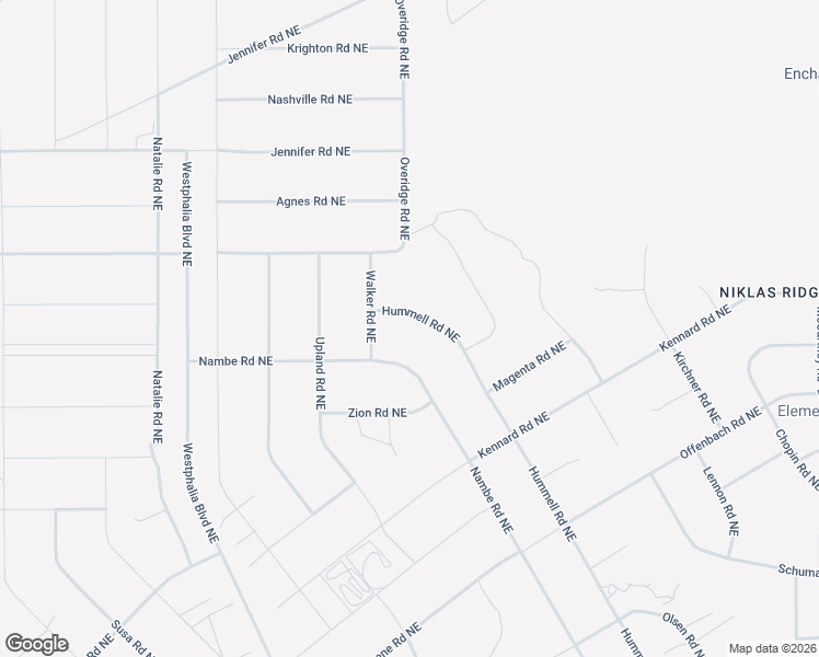 map of restaurants, bars, coffee shops, grocery stores, and more near 5309 Hummell Road Northeast in Rio Rancho