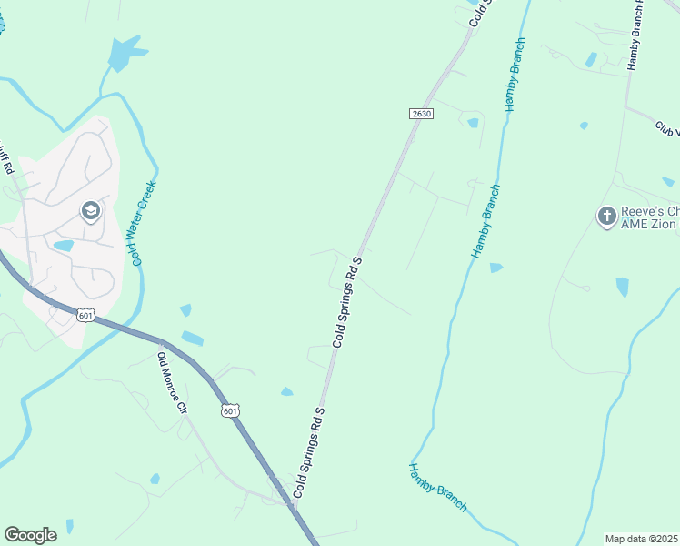 map of restaurants, bars, coffee shops, grocery stores, and more near 5100 Cold Springs Road South in Concord
