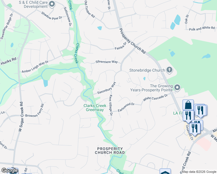 map of restaurants, bars, coffee shops, grocery stores, and more near in Charlotte