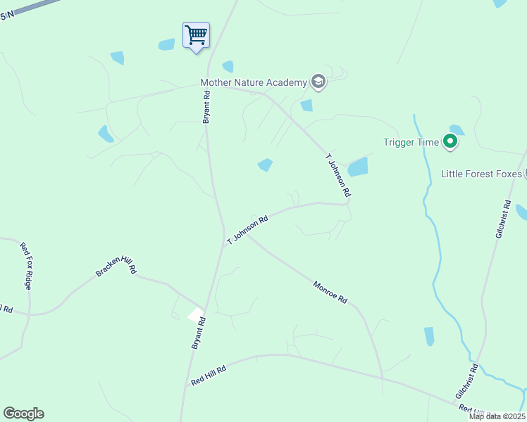 map of restaurants, bars, coffee shops, grocery stores, and more near 604 T Johnson Road in Carthage