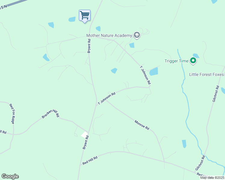 map of restaurants, bars, coffee shops, grocery stores, and more near 604 T Johnson Road in Carthage