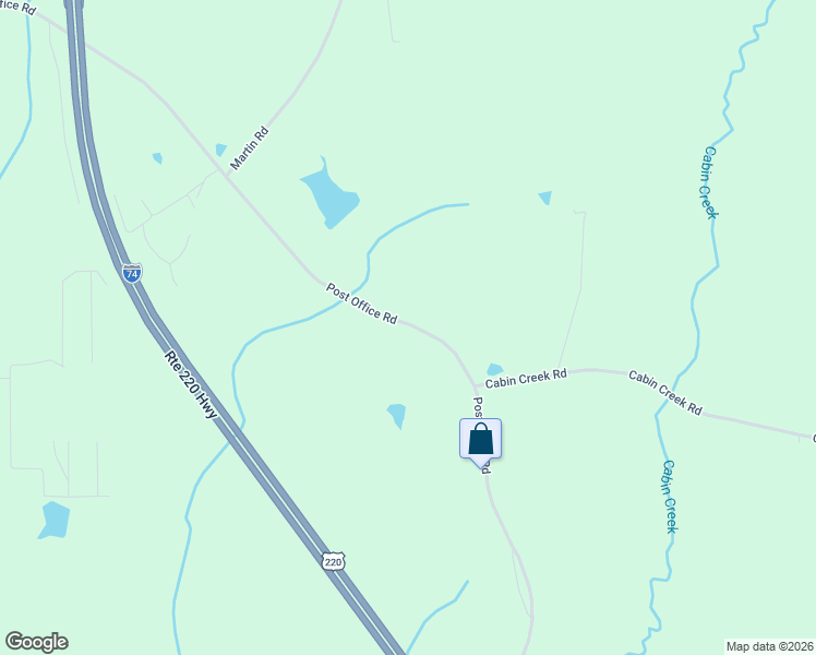 map of restaurants, bars, coffee shops, grocery stores, and more near 1149 Post Office Road in Biscoe