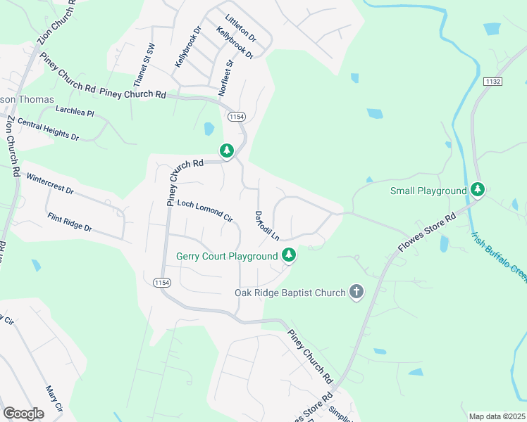 map of restaurants, bars, coffee shops, grocery stores, and more near 5107 Daffodil Lane in Concord