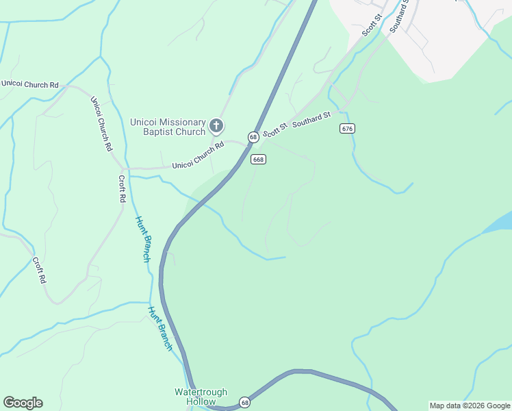 map of restaurants, bars, coffee shops, grocery stores, and more near 155 John Kirkland Road in Tellico Plains