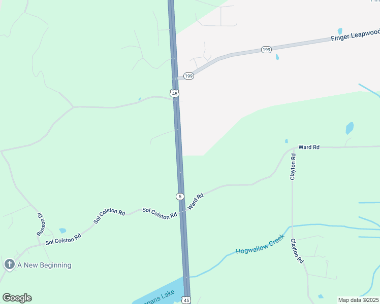 map of restaurants, bars, coffee shops, grocery stores, and more near 12849 U.S. 45 in Finger