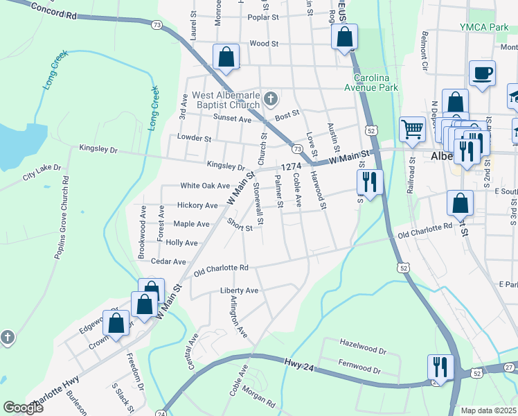 Stonewall Street, Albemarle NC Walk Score