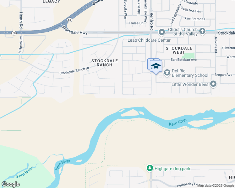 map of restaurants, bars, coffee shops, grocery stores, and more near 826 Jacob Creek Drive in Bakersfield