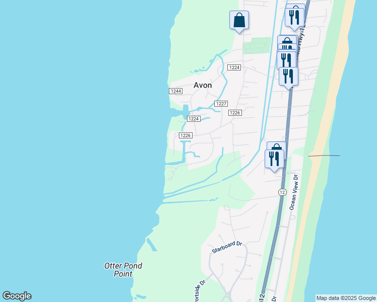 map of restaurants, bars, coffee shops, grocery stores, and more near 40175 Landing Lane in Avon