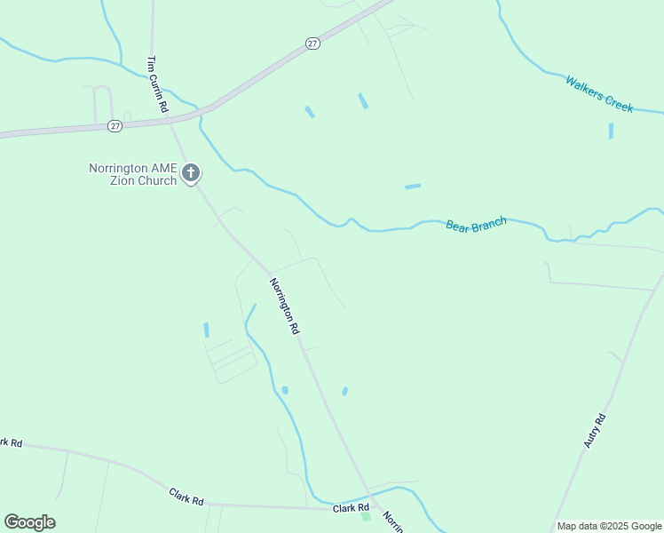 map of restaurants, bars, coffee shops, grocery stores, and more near 165 Mack Road in Lillington