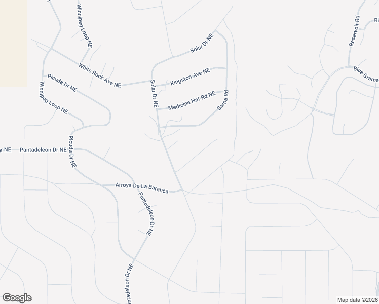 map of restaurants, bars, coffee shops, grocery stores, and more near 1027 Tascal Court Northeast in Rio Rancho
