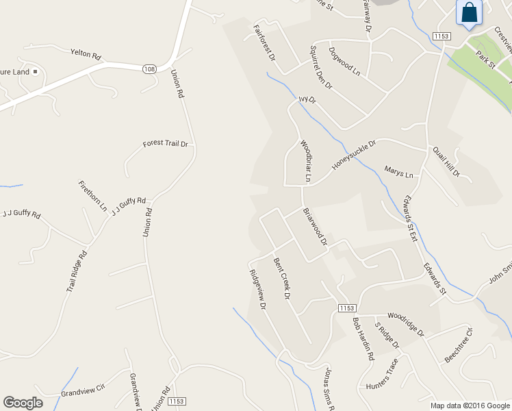 map of restaurants, bars, coffee shops, grocery stores, and more near 130 Brightmore Circle in Rutherfordton