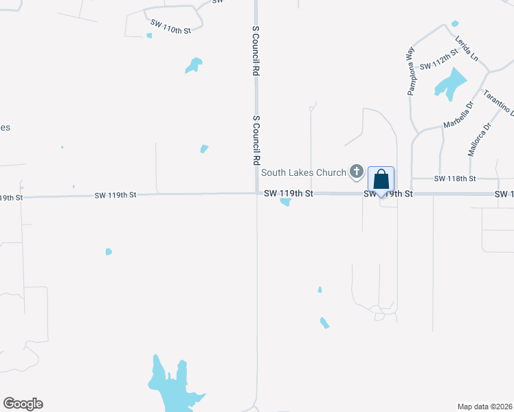 map of restaurants, bars, coffee shops, grocery stores, and more near 12359 South Council Road in Oklahoma City