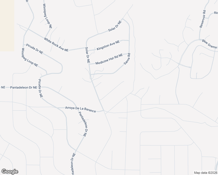 map of restaurants, bars, coffee shops, grocery stores, and more near 1027 Tascal Court Northeast in Rio Rancho