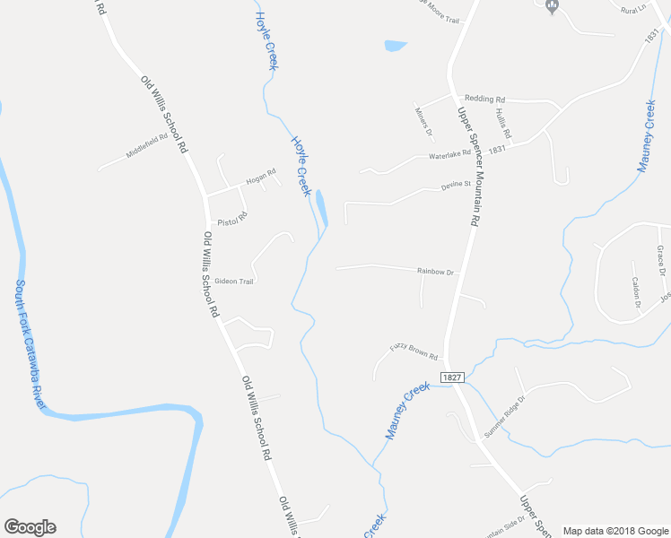 map of restaurants, bars, coffee shops, grocery stores, and more near 211 Rainbow Drive in Stanley