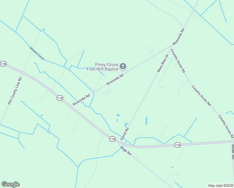 map of restaurants, bars, coffee shops, grocery stores, and more near 276 Riverside Road in Grifton