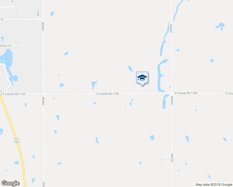 map of restaurants, bars, coffee shops, grocery stores, and more near East County Road 1150 in Porum