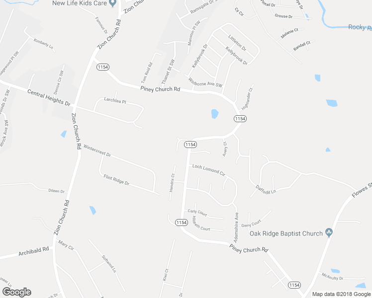 map of restaurants, bars, coffee shops, grocery stores, and more near 1078 Piney Church Road in Concord