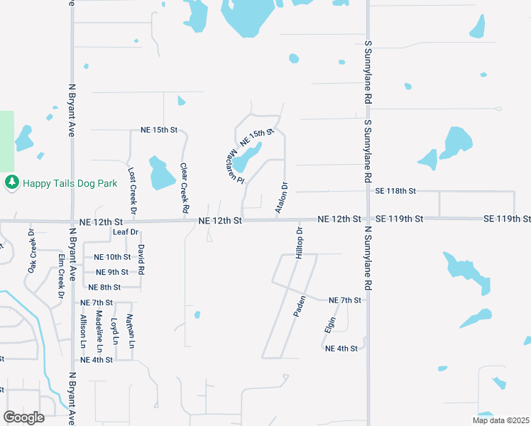 map of restaurants, bars, coffee shops, grocery stores, and more near 2520 Northeast 13th Street in Moore