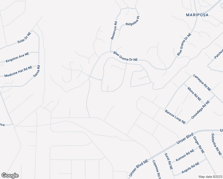 map of restaurants, bars, coffee shops, grocery stores, and more near 5736 Pikes Peak Loop Northeast in Rio Rancho