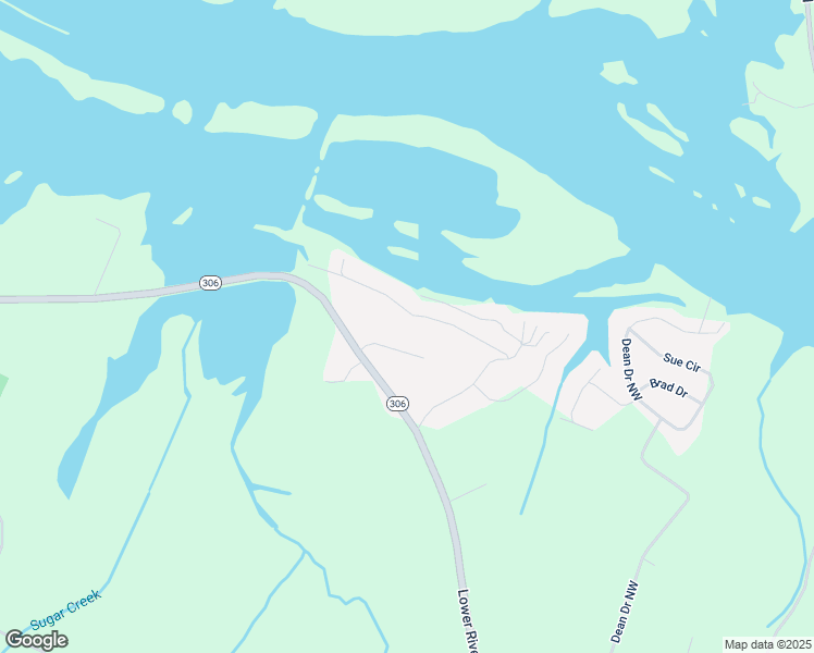 map of restaurants, bars, coffee shops, grocery stores, and more near 175 Woods Subdivision Lane in Georgetown