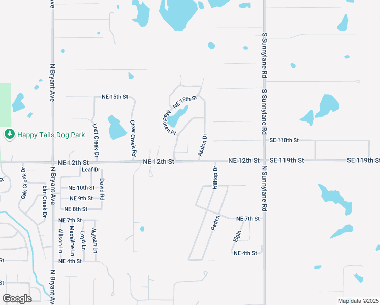 map of restaurants, bars, coffee shops, grocery stores, and more near 2520 Northeast 13th Street in Moore