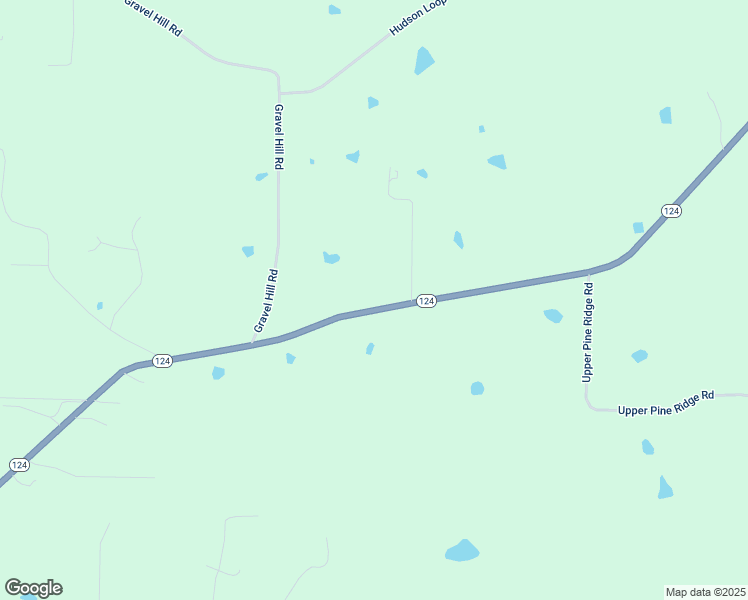 map of restaurants, bars, coffee shops, grocery stores, and more near 9141 Arkansas 124 in Russellville