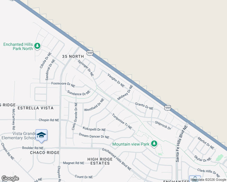 map of restaurants, bars, coffee shops, grocery stores, and more near 5439 Reserve Court Northeast in Rio Rancho