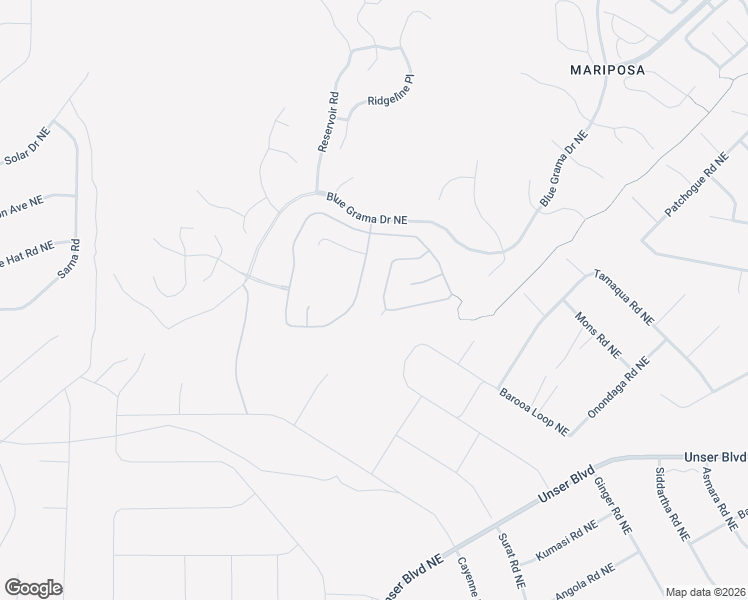 map of restaurants, bars, coffee shops, grocery stores, and more near 1955 Castle Peak Loop Northeast in Rio Rancho
