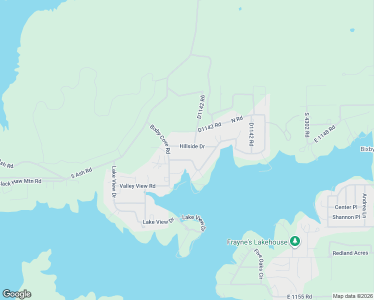 map of restaurants, bars, coffee shops, grocery stores, and more near 429581 East 1148 Road in Porum