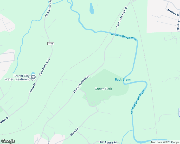 map of restaurants, bars, coffee shops, grocery stores, and more near 851 Cherry Mountain Street in Forest City