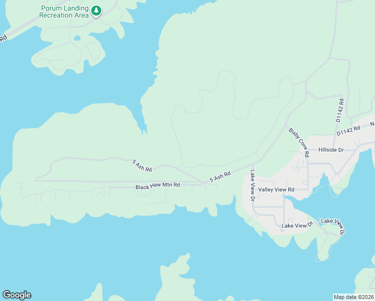 map of restaurants, bars, coffee shops, grocery stores, and more near 5 Ash Road in Porum