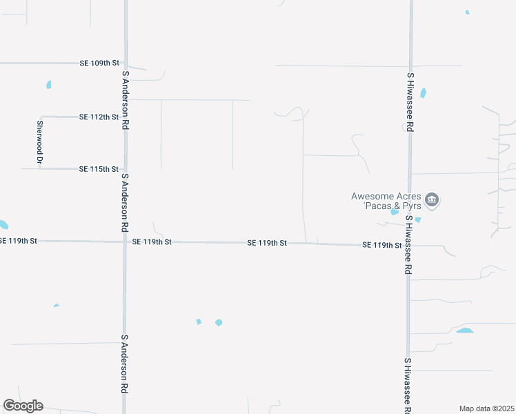 map of restaurants, bars, coffee shops, grocery stores, and more near 12425 Southeast 119th Street in Oklahoma City