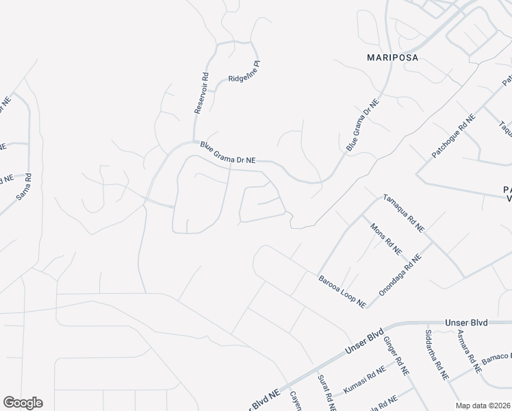 map of restaurants, bars, coffee shops, grocery stores, and more near 1812 Blanca Peak Trail Northeast in Rio Rancho