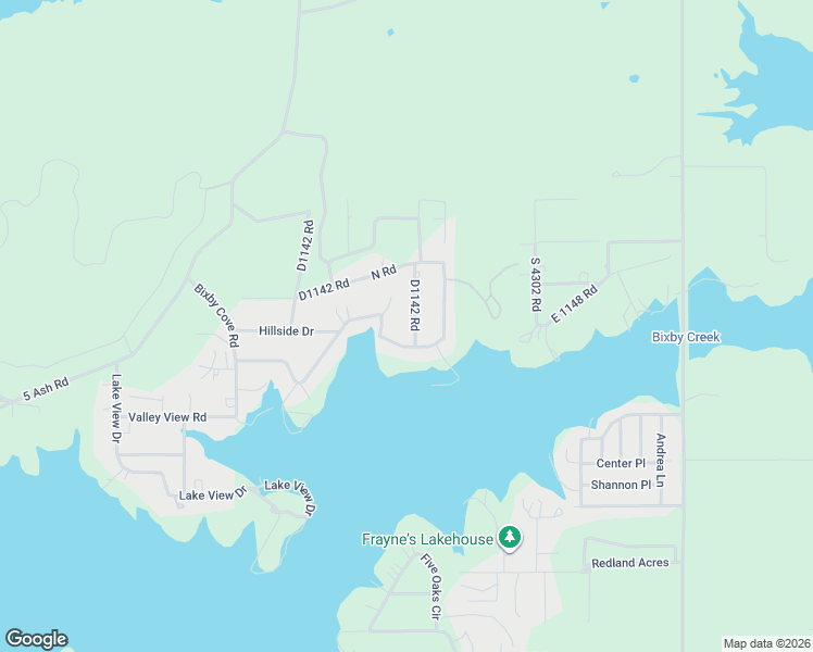 map of restaurants, bars, coffee shops, grocery stores, and more near 114847 South 4298 Road in Porum