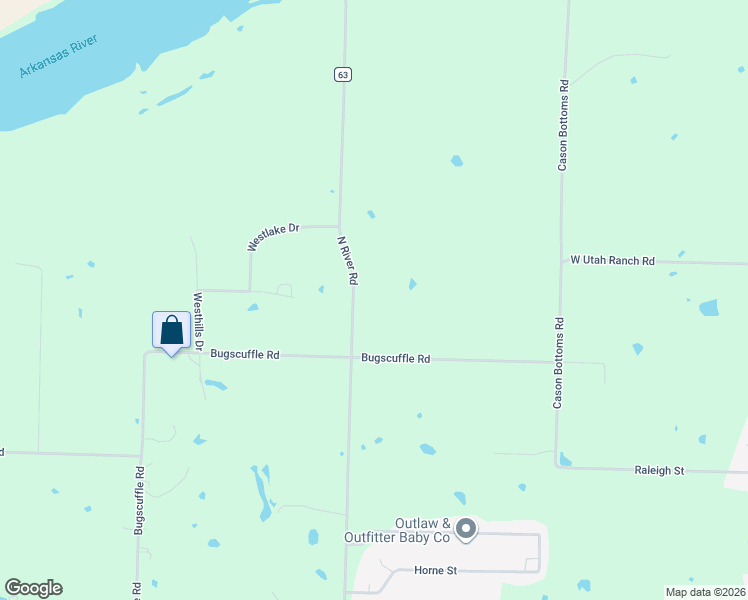 map of restaurants, bars, coffee shops, grocery stores, and more near 2202 North River Road in Lavaca