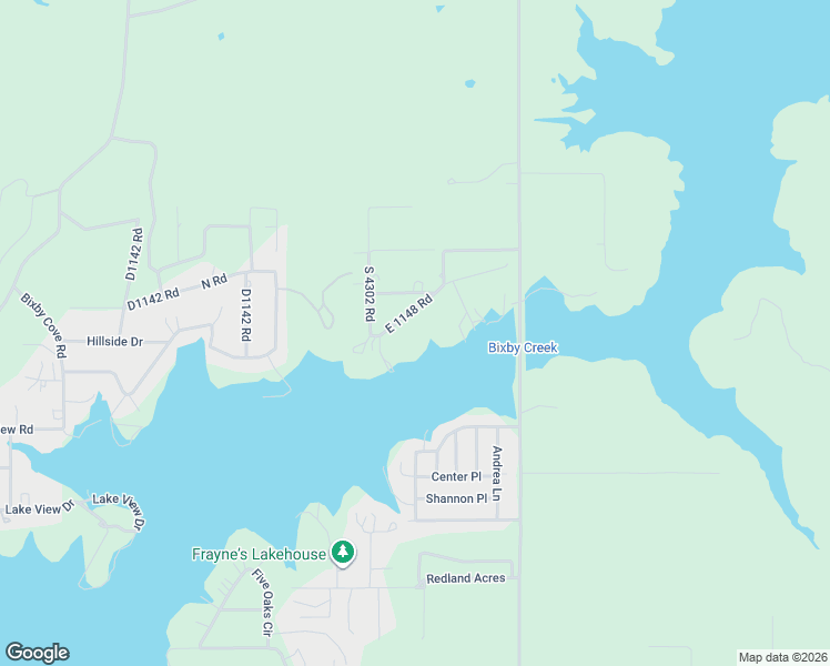 map of restaurants, bars, coffee shops, grocery stores, and more near 430246 East 1148 Road in Porum