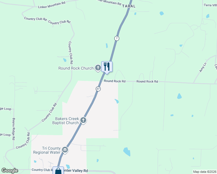 map of restaurants, bars, coffee shops, grocery stores, and more near 5935 North Arkansas Avenue in Russellville