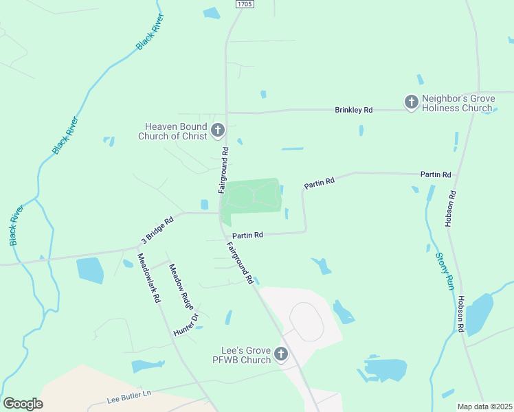 map of restaurants, bars, coffee shops, grocery stores, and more near 5587 Fairground Road in Dunn