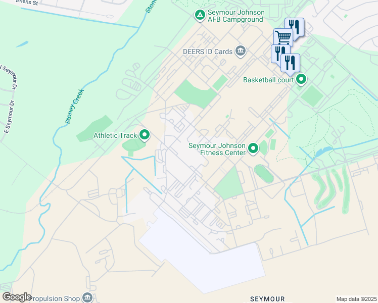 map of restaurants, bars, coffee shops, grocery stores, and more near in Wayne County