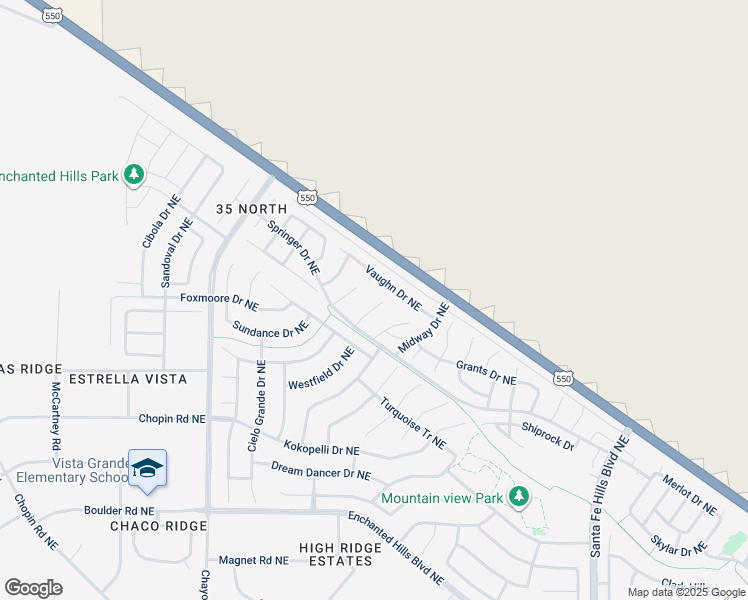 map of restaurants, bars, coffee shops, grocery stores, and more near 5439 Reserve Court Northeast in Rio Rancho