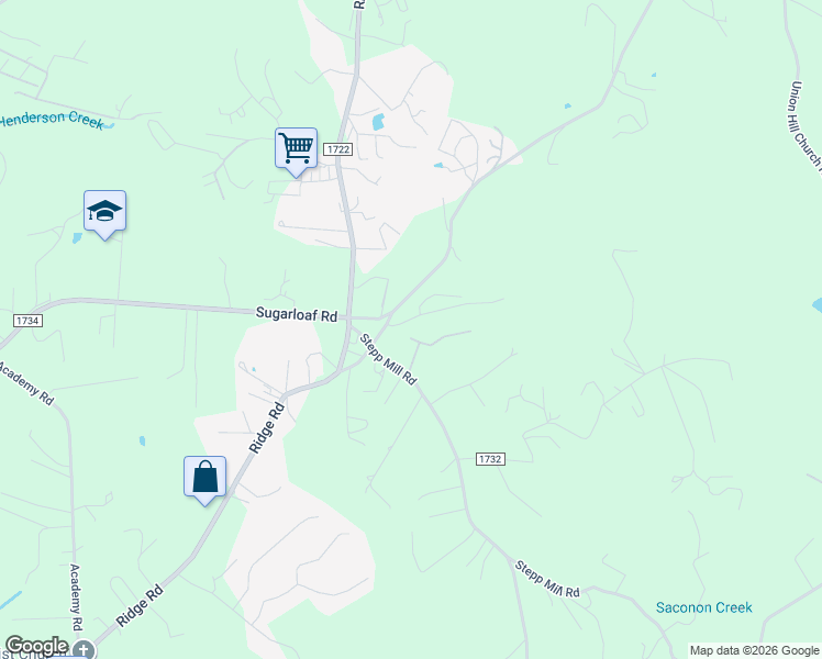 map of restaurants, bars, coffee shops, grocery stores, and more near 56 Star Point Drive in Hendersonville