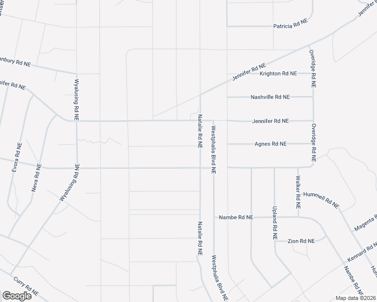 map of restaurants, bars, coffee shops, grocery stores, and more near Agnes Road Northeast in Rio Rancho