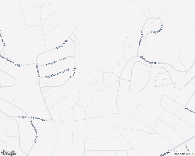map of restaurants, bars, coffee shops, grocery stores, and more near 5517 Barranca Overlook Court in Rio Rancho