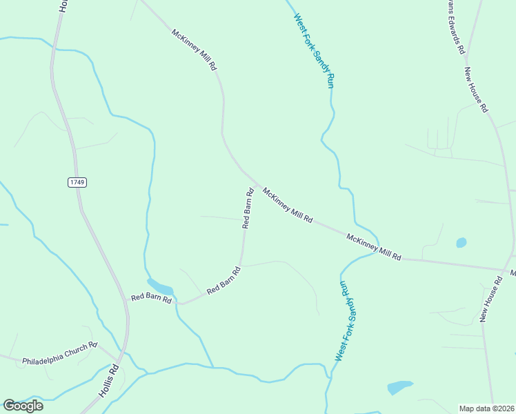 map of restaurants, bars, coffee shops, grocery stores, and more near Red Barn Road in Ellenboro